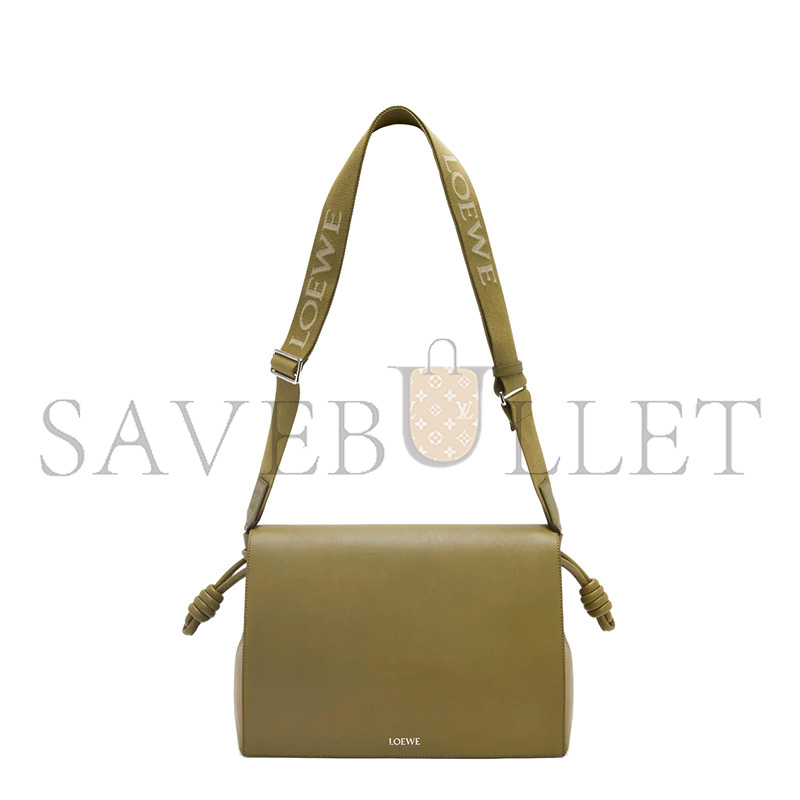l0ew* flamenco satchel in shiny S*pple calfskin b411fsax04 (34*24*12cm)